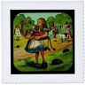 3dRose QS 27556 1 Alice in Wonderland golfing-quilt plek, 10 van 25,4 cm