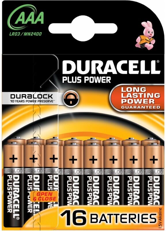 Duracell AAA Plus Power 16 st Batterijen