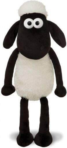 Aurora knuffel Shaun het schaap 30,5 cm wit/zwart - Wit,Zwart