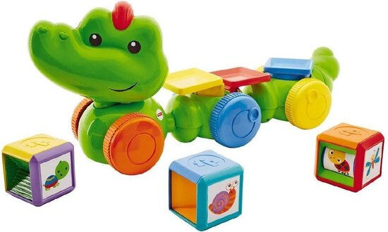 Fisher-Price Fisher Price activityspeelgoed Krokodil junior groen 4 delig - Groen