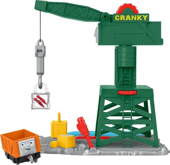 Fisher-Price Fisher Price hijskraan Cranky the Crane jongens 27 cm groen - Groen