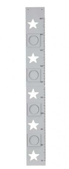 Kid's Concept groeimeter Star opvouwbaar 70 160 cm grijs - Grijs