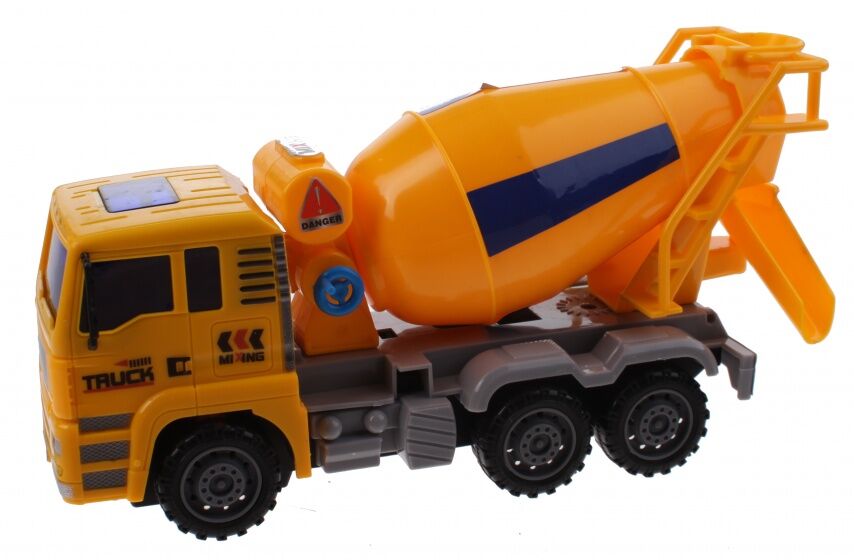 Jonotoys vrachtwagen betonmixer jongens 23 cm geel/grijs - Geel