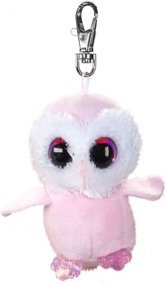 Lumo Stars sleutelhanger Lumo Owl Pöllö met clip roze 8,5 cm - Roze