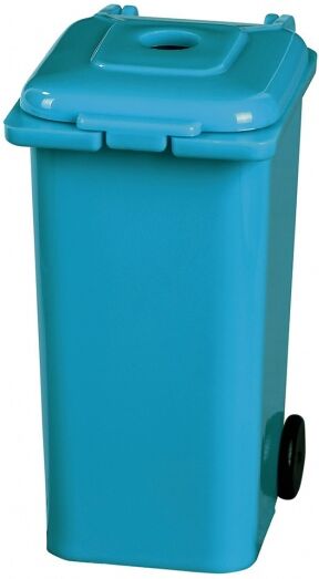 Moses puntenslijper afvalcontainer 7 cm blauw - Blauw