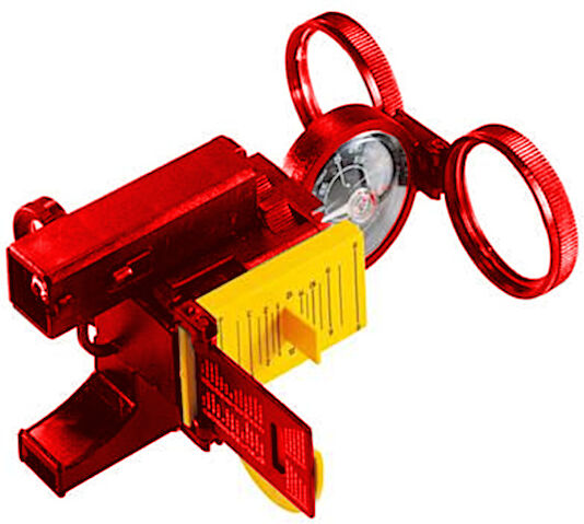 Navir multifunctioneel kompas Super junior 12 x 10 cm rood - Rood