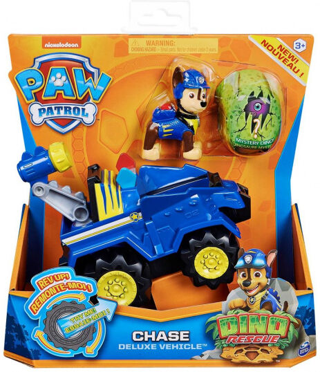 Nickelodeon hulpvoertuig Dino Paw Patrol Chase junior 15 cm - Blauw,Geel