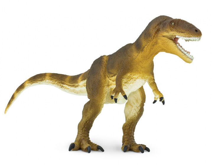 Safari dinosaurus Carcharodontosaurus junior 23 cm rubber bruin - Bruin