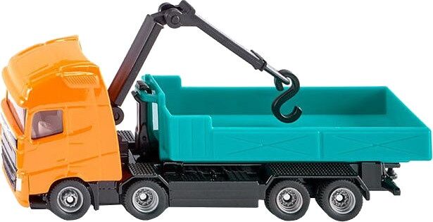 Siku Volvo vrachtwagen met kraan geel/groen 12 cm (1683) - Geel,Groen