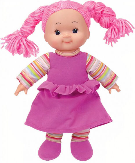 Simba Toys knuffelpop My Rag Doll meisjes 38 cm roze - Roze,Multicolor