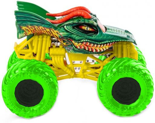 Spin Master Monster Jam monstertruck Dragon 10 cm groen/geel - Groen,Geel