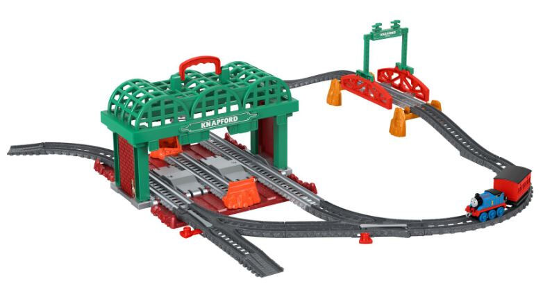 Thomas de Trein speelset treinstation TrackMaster groen 28 delig - Groen,Rood,Grijs