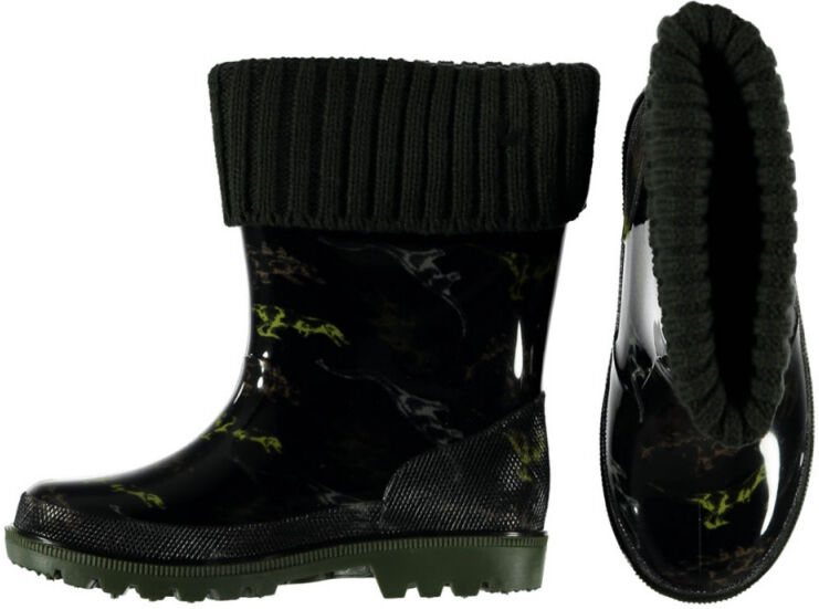 XQ Footwear regenlaarzen junior rubber groen - Zwart,Groen