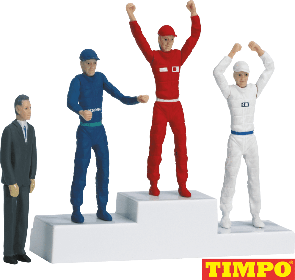 Carrera Podium met 4 figuren - 20021121