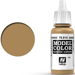 Byggesett Vallejo Model Color Green Ochre 17ml Tilsvarer XF-59