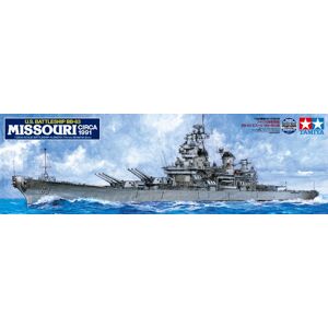 US Battleship BB-63 Missouri Circa 1991 Tamiya 1:350 Byggesett