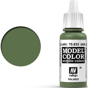 Byggesett Vallejo Model Color German Camo Green Tilsvarer 4739AP   4798AP   XF-71