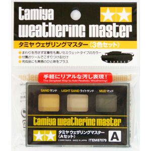 Byggesett Tamiya Weathering Master A-Set Sand, Light Sand, Mud