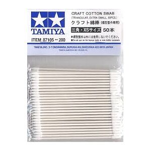 Byggesett Tamiya Craft Cotton Swab - 50 stk Ekstra små bomullspinner