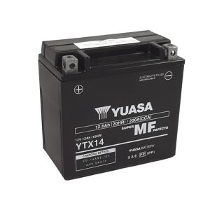 YUASA YUASA Vedlikeholdsfri YUASA Batteri Fabrikk aktivert - YTX14 FA Vedlikeholdsfritt batteri