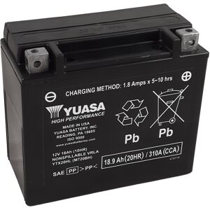 YUASA YUASA Batteri YUASA M / C Vedlikeholdsfri Fabrikk aktivert - YTX20HL FA Vedlikeholdsfritt høyytelsesbatteri