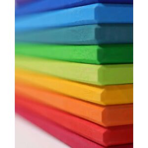 Grimms Regnbue Building Boards  Montessori Leker - Rainbow