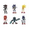 BayOne Figurer Sonic The Hedgehog Action Figures Toys 6-Pack