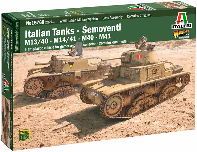 Italian Tanks Semoventi Italeri 1:56 Byggesett