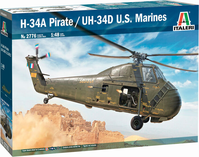 H-34A Pirate / UH-34D US Marines Italeri 1:48 Byggesett