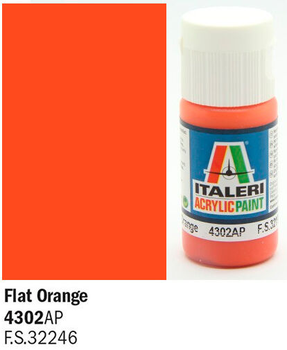 Akrylmaling Flat Orange Italeri 4302AP - 20 ml