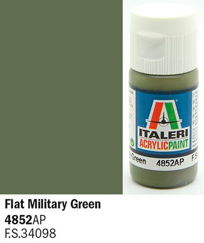 Akrylmaling Flat Military Green Italeri 4852AP - 20 ml