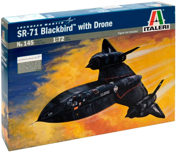 Lockheed SR-71 Blackbird with Drone Italeri 1:72 Byggesett