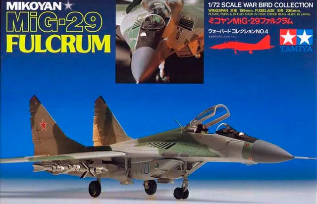 Mikoyan MiG-29 Fulcrum Tamiya 1:72 Byggesett