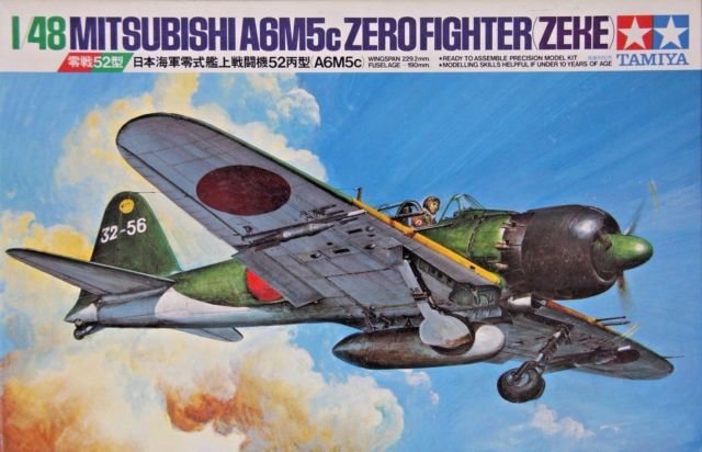 Mitsubishi A6M5c Zero Fighter Zeke Tamiya 1:48 Byggesett