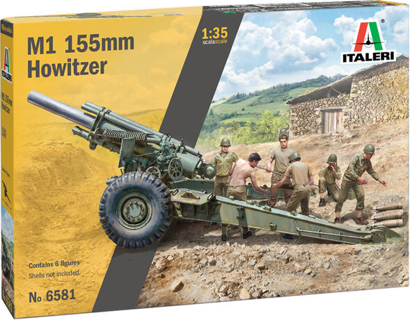 M1 155mm Howitzer Italeri 1:35 Byggesett