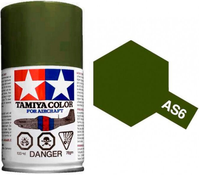 Tamiya Airspray AS-6 Olive Drab USAAF Tamiya 86506 - 100ml