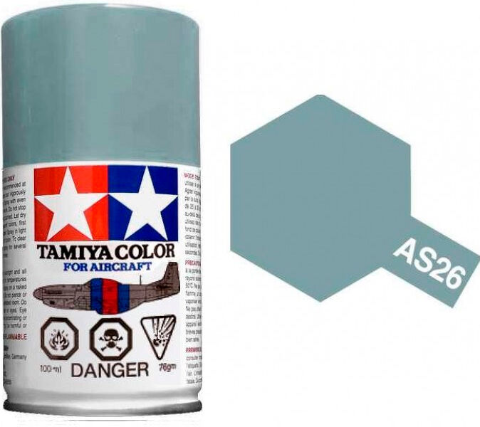 Tamiya Airspray AS-26 Light Ghost Gray Tamiya 86526 - 100ml