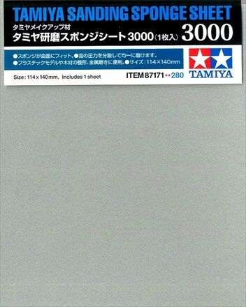 Tamiya Sanding Sponge  - 3000 Pussesvamp P3000