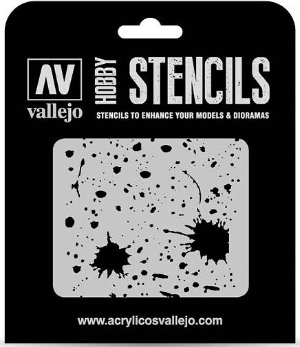 Hobby Stencils Splash & Stains Vallejo