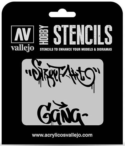 ART Hobby Stencils Street Art v2 Vallejo