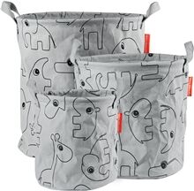 Done By Deer Storage Baskets Contour 3 PCS Grey 1 set