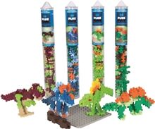 Plus Plus Plus-Plus Dinosaur Tube and Baseplate Bundle