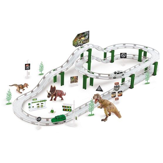 Dino vs World, Dinobane med 3 stk dinosaurer