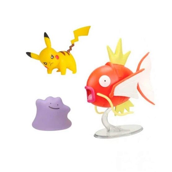 Pokemon Pokémon, Battle Figure 3 Pack Ditto, Pikachu, Magikarp