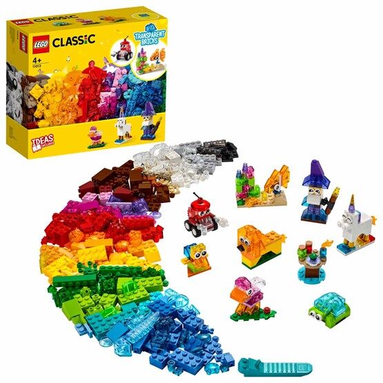 LEGO Classic 11013, Kreativitet med gjennomsiktige klosser