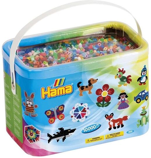 Hama, Midi Beads 10000 pcs in bucket Mix 53