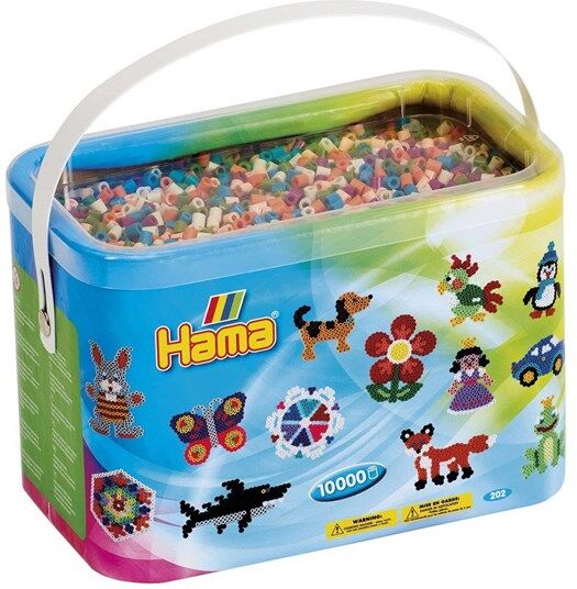 Hama, Midi Beads 10000 pcs in bucket Mix 58