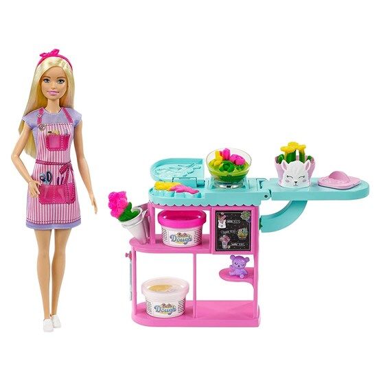 Barbie, Blomsterhandel, dukke og lekesett