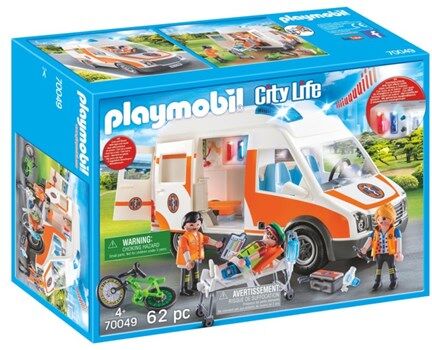 Playmobil City Life - Ambulanse med blinkende lys