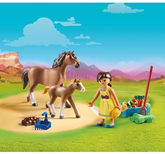 Playmobil Spirit - Pru med hest og føll